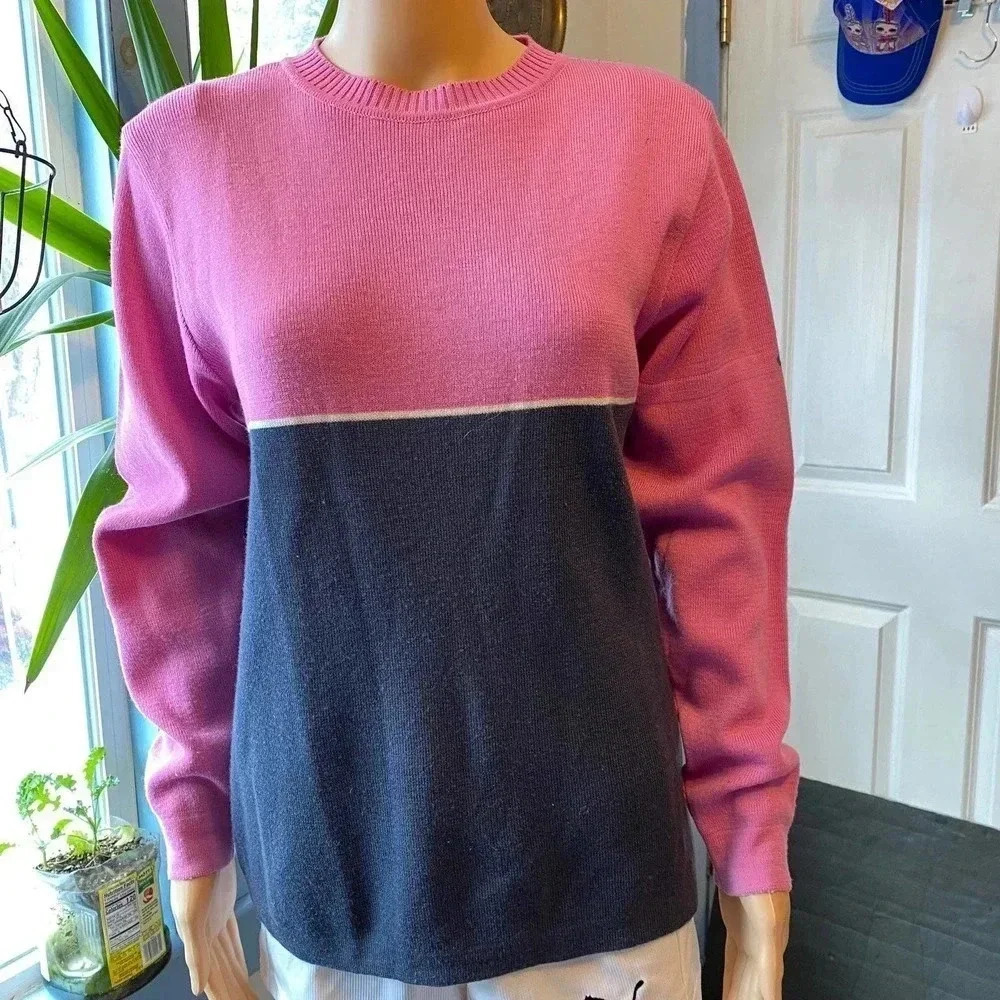 Vintage CB Sports 100% Wool Women Sweater Size M